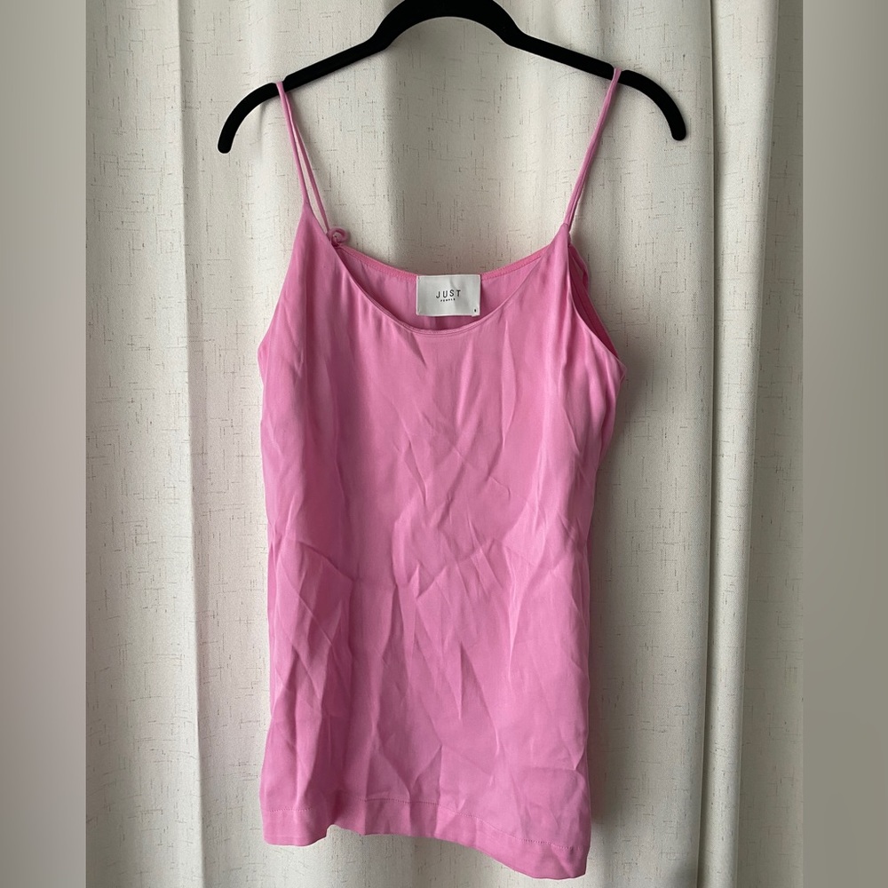 JUST female pink tank top small